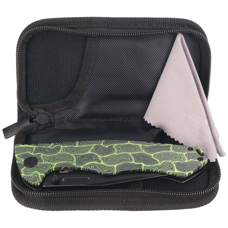 Nóż składany Bestech Keen II Black-Green G10/Titanium, Black Stonewashed CPM S35VN by Koens Craft (BT2301E)