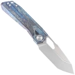 Remette RT-Peregrine Falcon Knife Thunder Lightning Titanium, Hand Grinding Pearlescent M390 (RTT1-T)