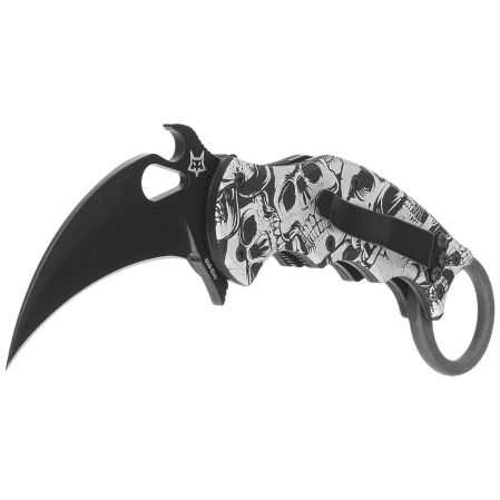 Nóż składany Fox The End Karambit Black Aluminium, Black N690Co (FX-599 ALB-3)