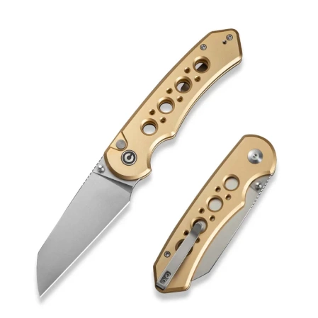 Nóż składany Civivi Pragma Prime Champagne Aluminium, Satin 14C28N (C24067-3)