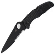 Spyderco Endura 4 FRN Black/Black Blade Combination Knife (C10PSBBK)