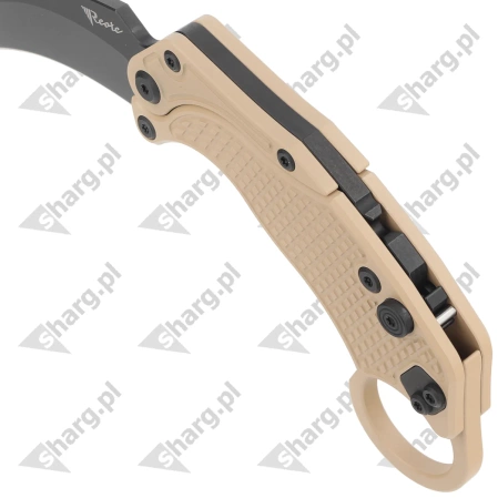 Reate Knife EXO-K Gravity Karambit Tan Aluminium, Black PVD N690