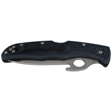 Spyderco Endura 4 FRN Grey Emerson Opener PlainEdge Knife (C10PGYW)