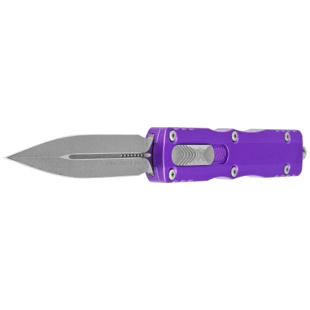 Nóż automatyczny OTF Microtech Dirac Delta D/E Purple Aluminium, Apocalyptic by Tony Marfione (227-10APPU)
