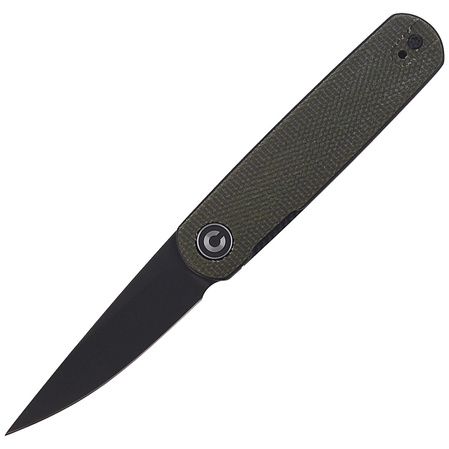 CIVIVI Knife Lumi Green Micarta, Black Stonewashed by Justin Lundquist (C20024-1)