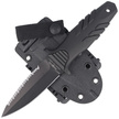 Nóż nurkowy Fox Tactical Elementum Dagger S/E Black PP/TPE Knife, Black Idroglider P/S N690Co (FX-647 S)