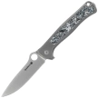 Spyderco Slym Knife Titanium/Dark Matter Polar Fat Carbon, Satin M390 by Moletta (C271TIP)
