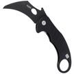 LionSteel L.E.One Knife Black Aluminum, Chemical Black MagnaCut by Emerson Design (LE1 A BB)