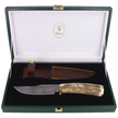 Muela Braco-11DAM Deer Stag Knife, Damascus