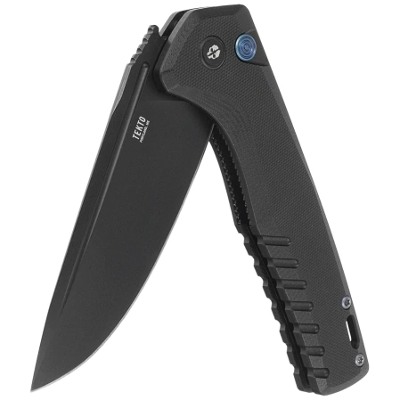 Tekto F3 Charlie Knife Black G10, Blue HW, Black D2