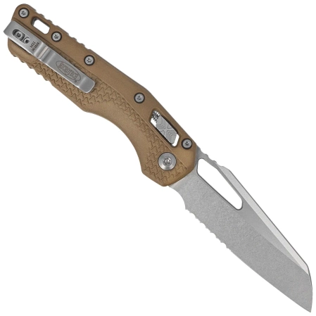 Nóż składany Microtech MSI S/E Dark Earth Tri-Grip Polymer, Stonewashed P/S M390MK by Tony Marfione (210T-11PMDE)