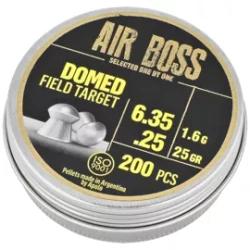 Apolo Air Boss Domed Field Target AirGun Pellets .25/6.35 mm, 200 pcs 1.60g/25.0gr (30206)