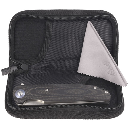 Bestech Knife Ascot Carbon Fiber / Black G10, Satin D2 (BG19A)