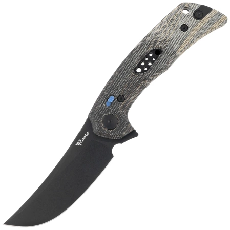 Nóż składany Reate PL-7 Green / Black Micarta, Black PVD Nitro-V (PL-7 GRBKM PVD)