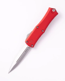 Nóż automatyczny OTF Microtech Hera II D/E Red Aluminium, Stonewashed M390MK by Tony Marfione (1702-10RD)
