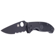Spyderco Tenacious Knife Black Lightweight FRN, Black Spyder 8Cr13MoV by Eric Glesser (C122PSBBK)