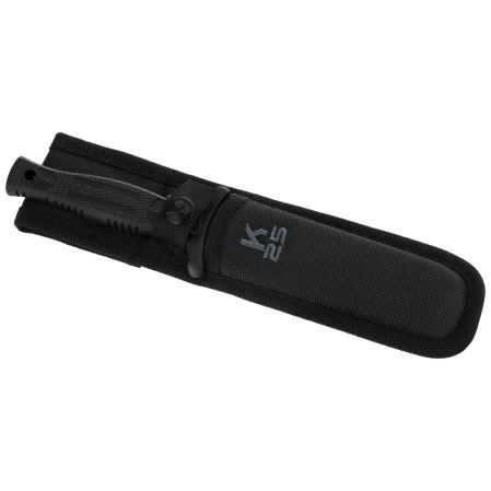 Nóż boot K25 RK-31699 Black Rubber, Black Titanium 7Cr17Mov