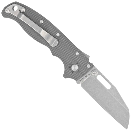 Demko AD20.5 Shark Foot Knife Grey Grivory, Stonewashed AUS10A by Andrew Demko (205-10A-SFGRY)