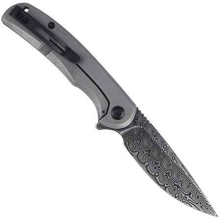 CIVIVI NOx Marble Carbon Fiber Black/Gray, Black Damascus (C2110DS-1)