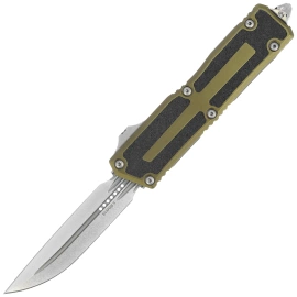 Nóż automatyczny OTF Microtech Scarab II Gen III D/E-S OD Green Aluminium, Stonewashed M390MK by Tony Marfione (1180-10OD)