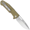 Fox New Smarty SP Automatic Knife OD Green Aluminum, Stonewashed N690Co by Stefano De Lorenzi (FX-503SP OD)