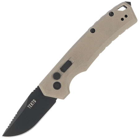 Tekto A3 Delta Mini D/P Automatic Knife Desert G10, Black D2