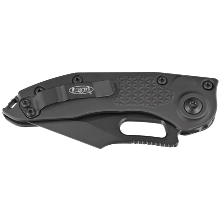 Nóż automatyczny Microtech Stitch-A S/E Black Aluminium, Black P/S M390 by Borka Blades and Tony Marfione (169-2T)