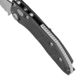 Microtech Stitch-A S/E Automatic Knife Black Aluminum, Stonewashed M390 P/S by Borka Blades and Tony Marfione (169-11)
