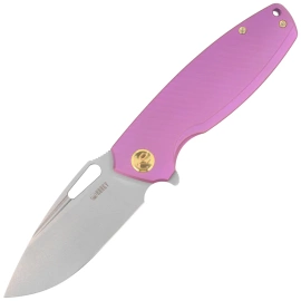 Kubey Tityus KB360C Knife Purple Titanium, Bead Blasted 14C28N