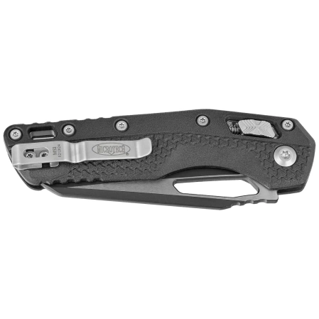Nóż składany Microtech MSI S/E Ram-Lok Black Tri-Grip Polymer, Black M390MK by Tony Marfione (210T-1PMBK)