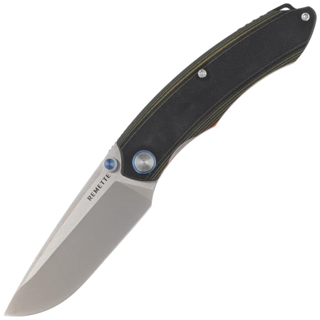 Nóż składany Remette Wild Species GC103 Green/Black G10, Fine Hand Grinding 14C28N (GC103-D)