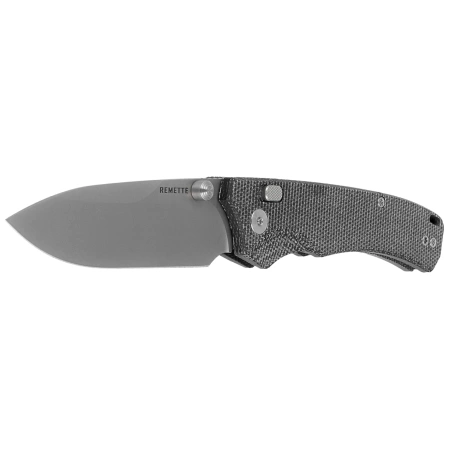 Remette WD107M Knife Black Micarta, Titanium 14C28N