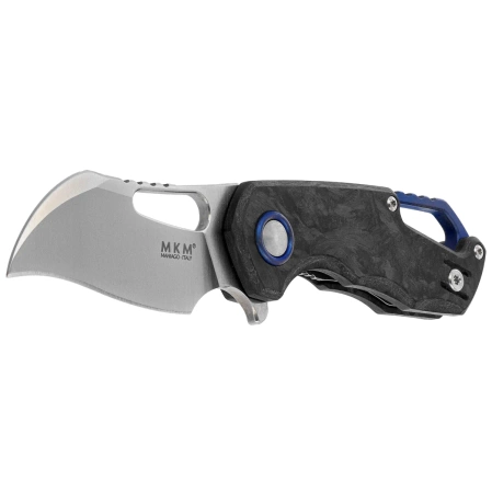 MKM Isonzo Hawkbill Knife Marble Carbon Fiber, Satin M390 by Jesper Voxnæs (MK FX03M-1CM)