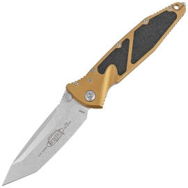 Microtech Socom Elite T/E-M Knife Tan Aluminium, Stonewashed M390MK by Tony Marfione (161-10TA)
