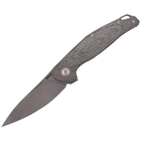 MKM Goccia Knife Green Canvas Micarta, Satin M390 by Jens Ansø (MKGC-GC)