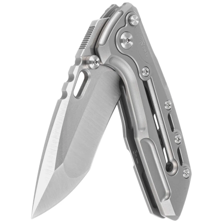 Reate T1000-V2 Titanium Bead Blasted Knife, Stonewashed/Satin M390 by Alvin Lee