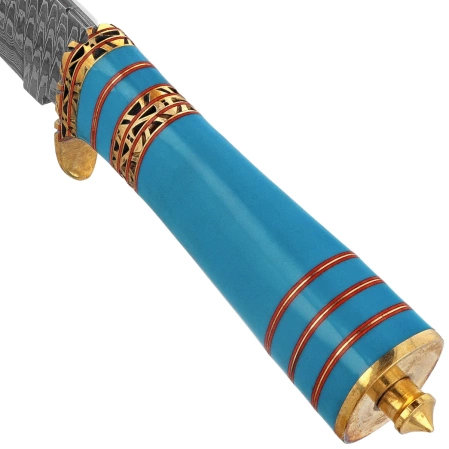 Martinez Albainox Knife Blue Acrylic, Damascus 256 Layers (32564)