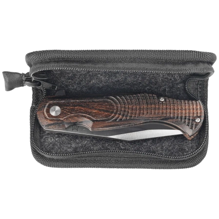 Fox Knife Eastwood Tiger Ziricote Wood, Satin CPM S90V by Gudy Van Poppel (FX-524 ZW)