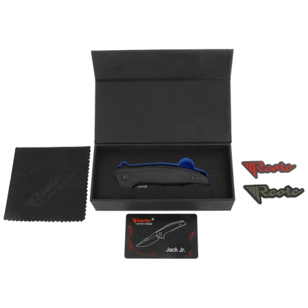 Nóż składany Reate Jack Jr. Black Aluminium, Black DLC S30V (Jack Jr. BKAL DLC BKAL)