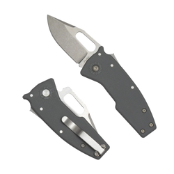 Nóż składany Demko Nano-Shark CP Grey GRN, Stonewashed AUS10A by Andrew Demko (NANO-10A-Grey GRN-CP)