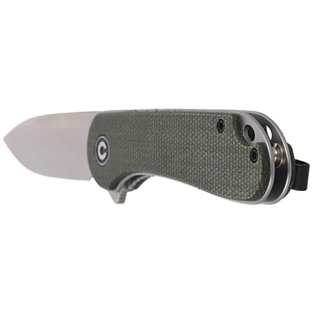 CIVIVI Knife Elementum Flipper Dark Green Micarta, Satin Finish (C907T)