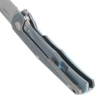 Nóż składany LionSteel Q4ttro Blue Titanium / Fat Carbon, Satin MagnaCut by Molletta (Q4 BL)