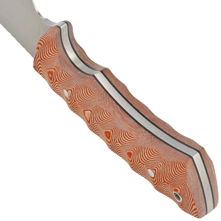Muela Rhino-10SV.C/K Brown Canvas Micarta, Satin X50CrMoV15 knife