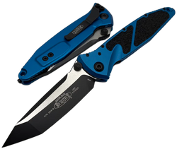 Microtech Socom Elite T/E-M Knife Blue Aluminium, Black M390MK by Tony Marfione (161-1BL)