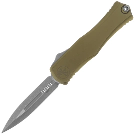 Nóż automatyczny OTF Microtech Hera II D/E OD Green Aluminium, Apocalyptic M390MK by Tony and Sean Marfione (1702-10APOD)