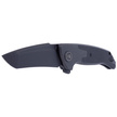 WE Knife Press Check Black Ti / Black G10, Black Stonewashed CPM 20CV by Allen Elishewitz (WE20078A-1)