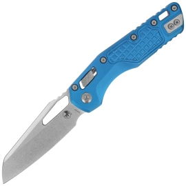 Nóż składany Microtech MSI S/E Ram-Lok Blue Frag Aluminium, Stonewashed M390MK by Tony Marfione (210-10FRBL)