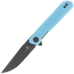 Bestechman Mini Dundee Tiffany Blue G10, Grey PVD D2 by Ostap Hel knife (BMK03L)