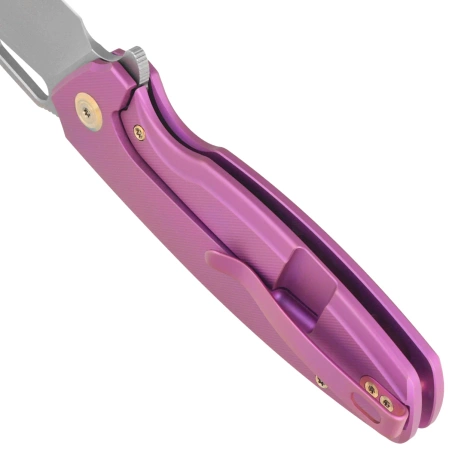 Nóż składany Kubey Tityus KB360C Purple Titanium, Bead Blasted 14C28N