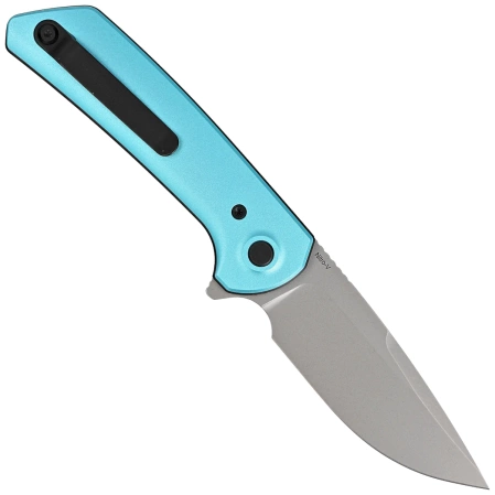 Reate PL-XF-A-8 Knife Blue Aluminum, Stonewashed Nitro-V